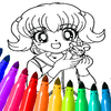 Planșe de colorat anime pentru copii